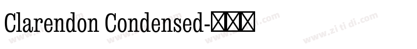 Clarendon Condensed字体转换